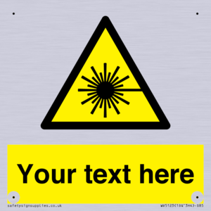 Custom Laser Hazard Sign